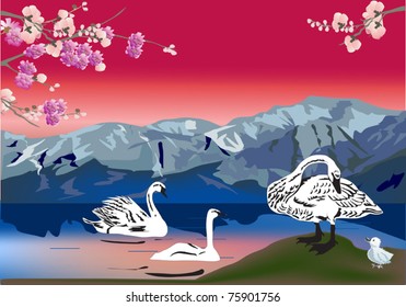 ilustração com linhas de alta tensão isoladas sobre fundo branco