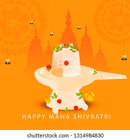 Illustration of Hindu Festival Maha Shivratri Background.