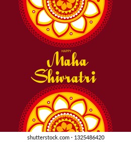Illustration of Hindu Festival Maha Shivratri Background.