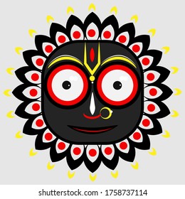 ilustración del dios hindú Jagannath