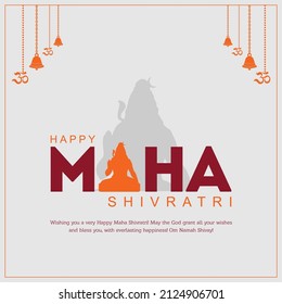 illustration of Hindu Religion Happy Maha Shivratri Festival