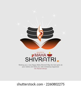 illustration of Hindu Religion Happy Maha Shivratri Festival