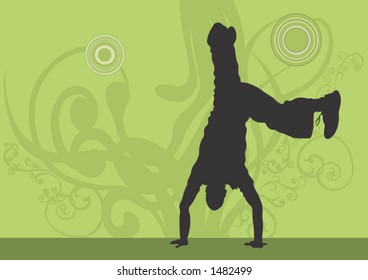 Illustration of a hip-hop dancer