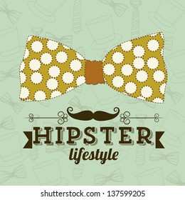 Illustration of hipster culture or father's day, vector illustration