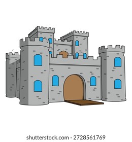 A Ilustração do Castelo Histórico 
