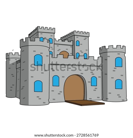 The Illustration of Historical Castle 