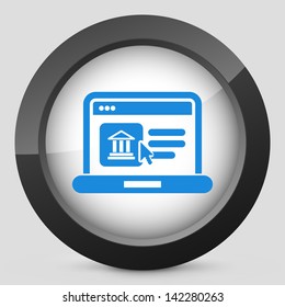 Illustration of historical website page icon