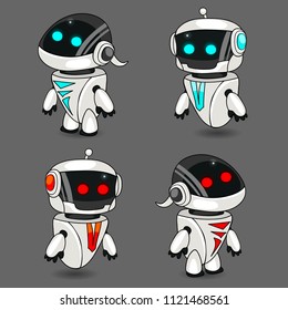 Illustration of hi-tech robots