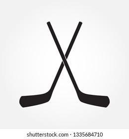 Illustration of a hockey stick vector icon