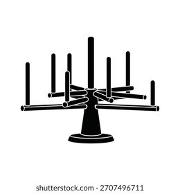 Illustration of a holder for sewing or craft thread.