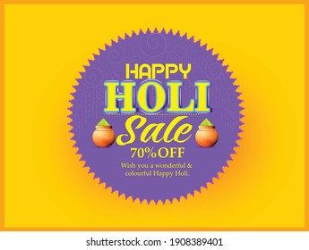 illustration of Holi festival colorful l background for Festival of Colors celebration 