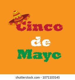 Illustration Holiday Celebration Banner for Cinco De Mayo . Vector.