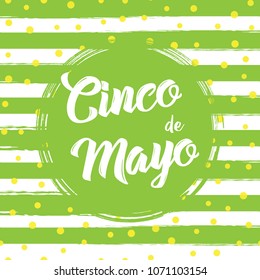 Illustration Holiday Celebration Banner for Cinco De Mayo . Vector.