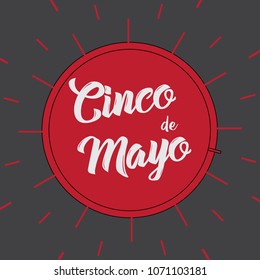 Illustration Holiday Celebration Banner for Cinco De Mayo . Vector.