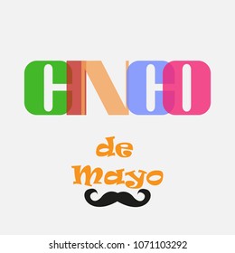 Illustration Holiday Celebration Banner for Cinco De Mayo . Vector.