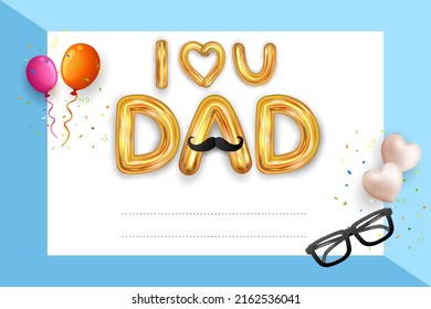 illustration of holiday greetings background for Happy Father's Day