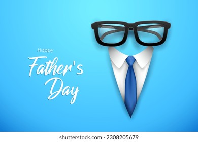 illustration of holiday greetings background for Happy Father's Day