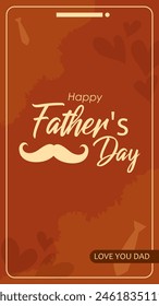 illustration of holiday greetings background for Happy Father's Day