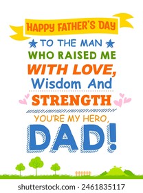 illustration of holiday greetings background for Happy Father's Day