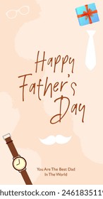 illustration of holiday greetings background for Happy Father's Day