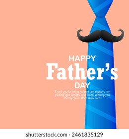 illustration of holiday greetings background for Happy Father's Day