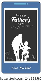 illustration of holiday greetings background for Happy Father's Day