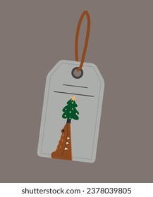  Illustration Holiday with Sale Tag and Christmas Tree ,Crocodile