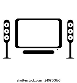 illustration of home cinema