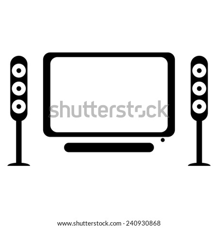 illustration of home cinema