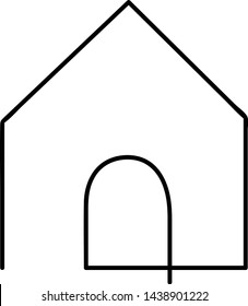 illustration of home flat design