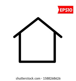 illustration of home flat icon