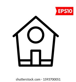 illustration of home flat icon