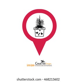 Illustration of Home Plants.vector illustration.