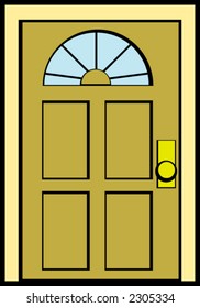 illustration of a home's front door