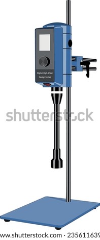 Illustration Homogenizer used for make liquid cream and emulsion