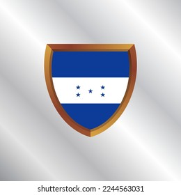 Illustration of Honduras flag Template