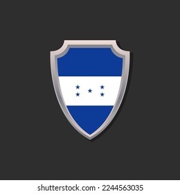 Ilustración de la plantilla de bandera de Honduras