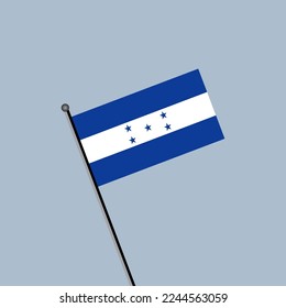 Ilustración de la plantilla de bandera de Honduras