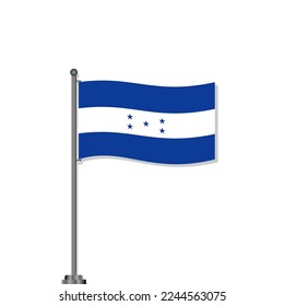 Illustration of Honduras flag Template
