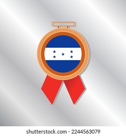 Illustration of Honduras flag Template
