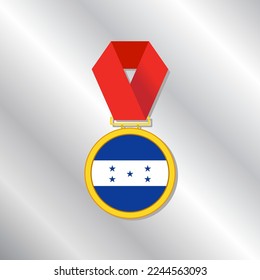 Illustration of Honduras flag Template