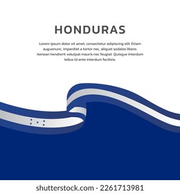 Illustration of Honduras flag Template