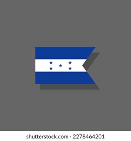 Illustration of Honduras flag Template