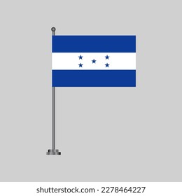 Illustration of Honduras flag Template