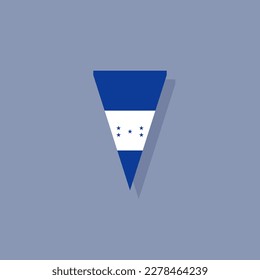 Ilustración de la plantilla de bandera de Honduras