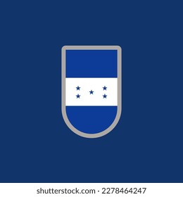 Illustration of Honduras flag Template