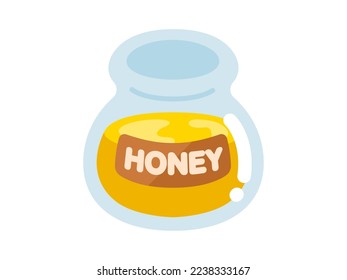 An illustration of honey in a bottle.