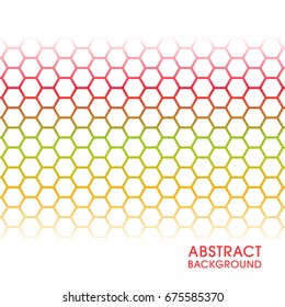 Illustration of Honeycomb abstract background.