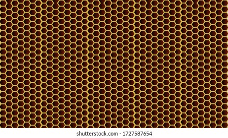 Illustration of Honeycomb Pattern and Design