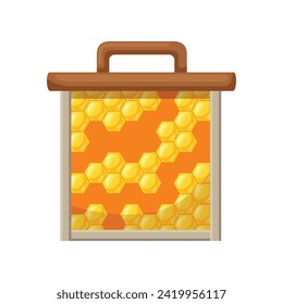 Illustration of Honeycomb. Vector design